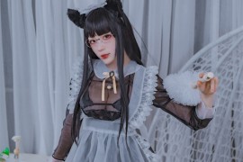 起司块wii“黑色透明女仆”Cosplay作品赏析：纯欲风与性感的完美融合